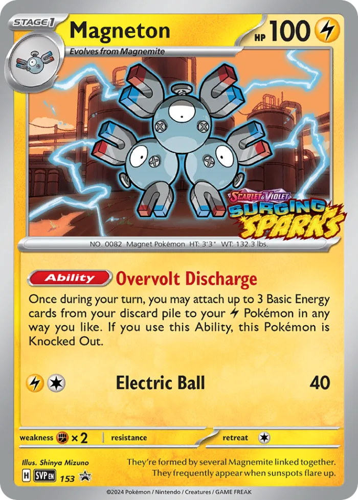 Magneton #SVP 153 SV Black Star Promos Pokemon card