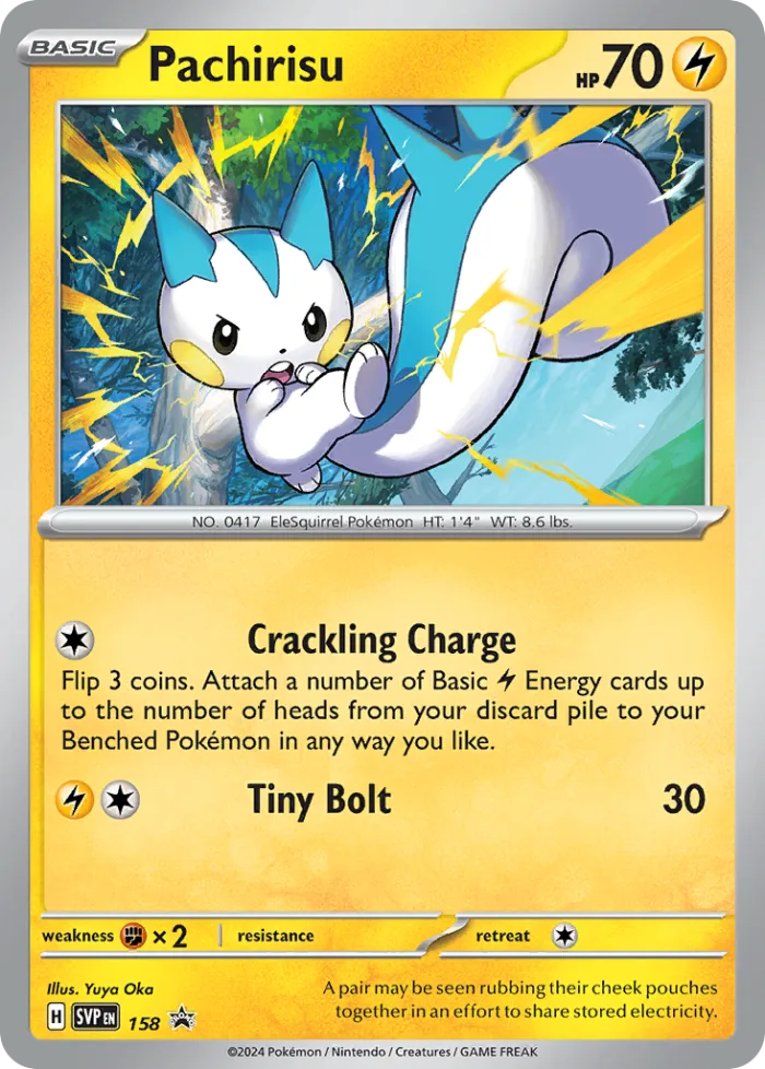 Pachirisu #SVP 158 SV Black Star Promos Pokemon card