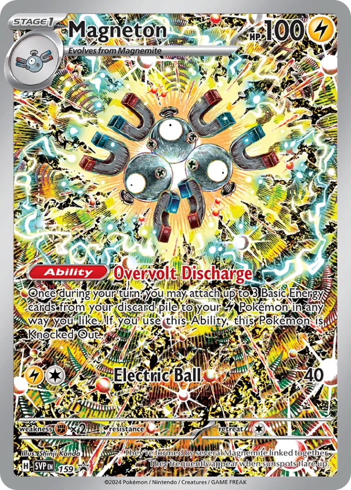 Magneton #SVP 159 SV Black Star Promos Pokemon card
