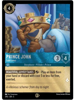 Prince John #1 Promo Set 2 Disney Lorcana card