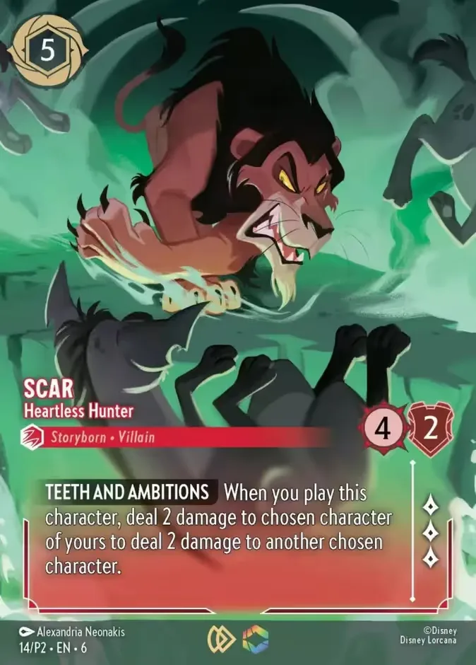 Scar #14 Promo Set 2 Disney Lorcana card