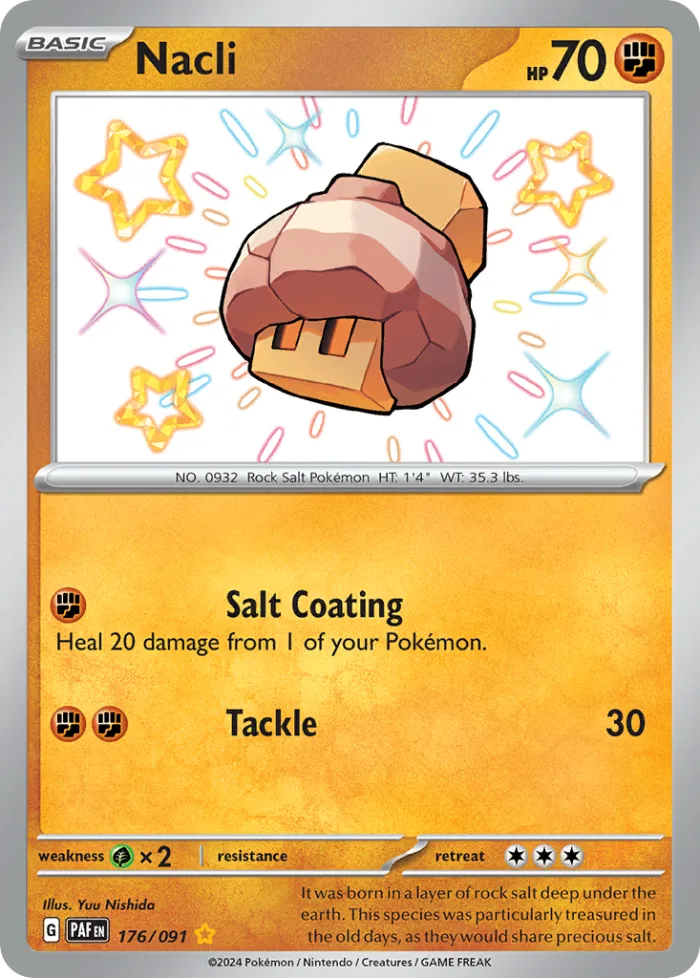 Nacli #176 Paldean Fates Pokemon card