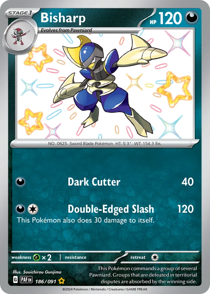 Bisharp #186 Paldean Fates Pokemon card
