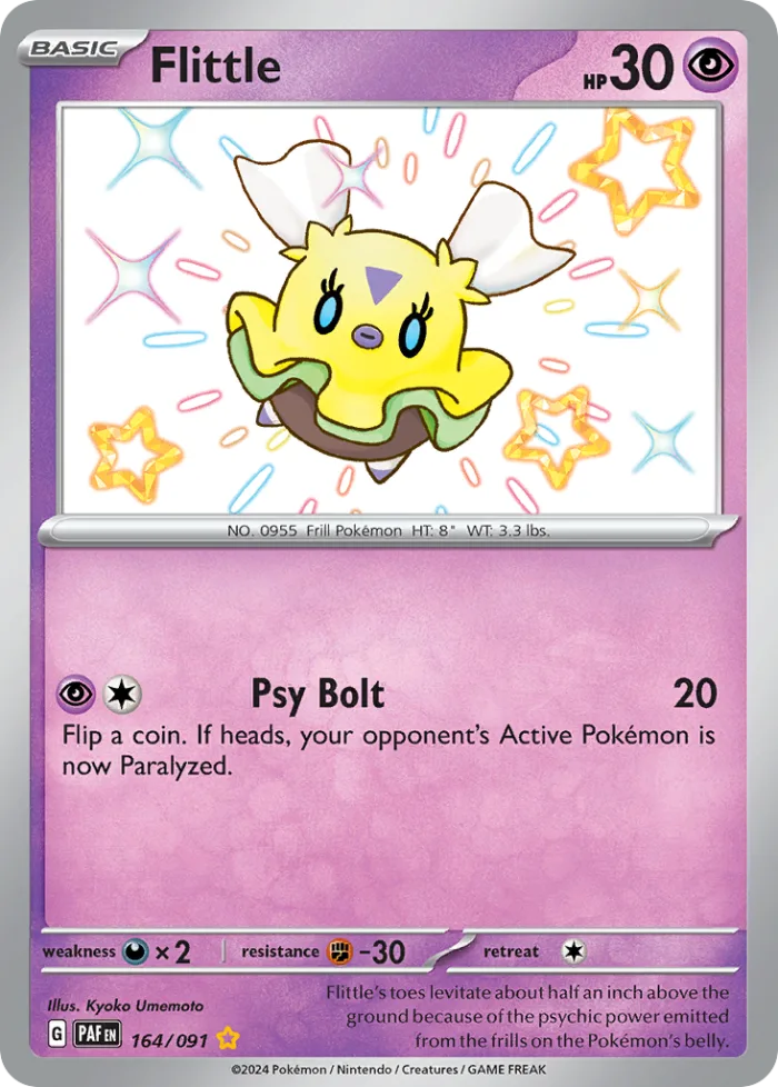 Flittle #164 Paldean Fates Pokemon card