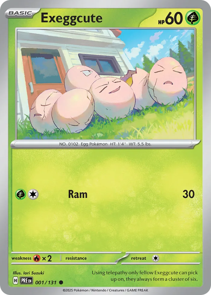 Exeggcute #1 Prismatic Evolutions Pokemon card