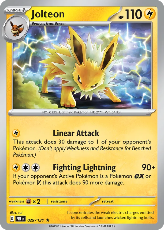 Jolteon #29 Prismatic Evolutions Pokemon card