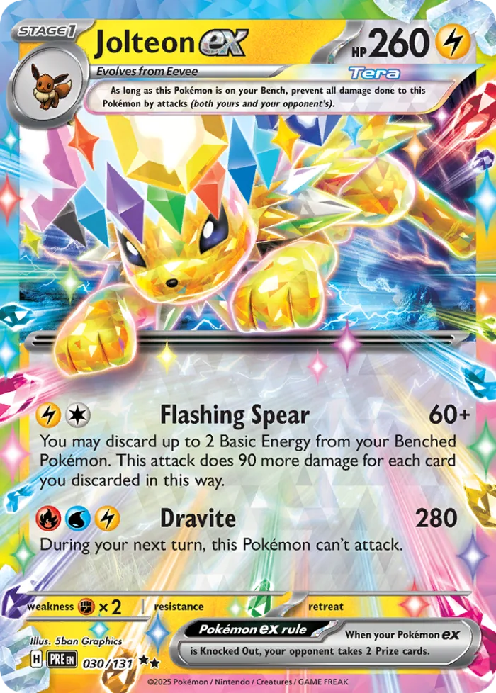 Jolteon ex #30 Prismatic Evolutions Pokemon card