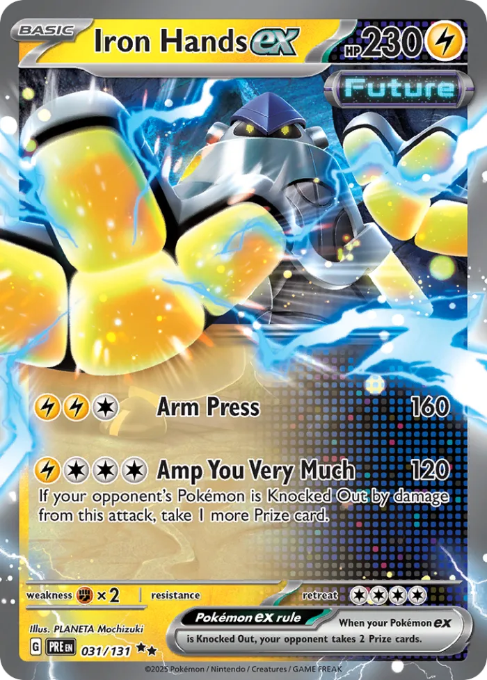 Iron Hands ex #31 Prismatic Evolutions Pokemon card