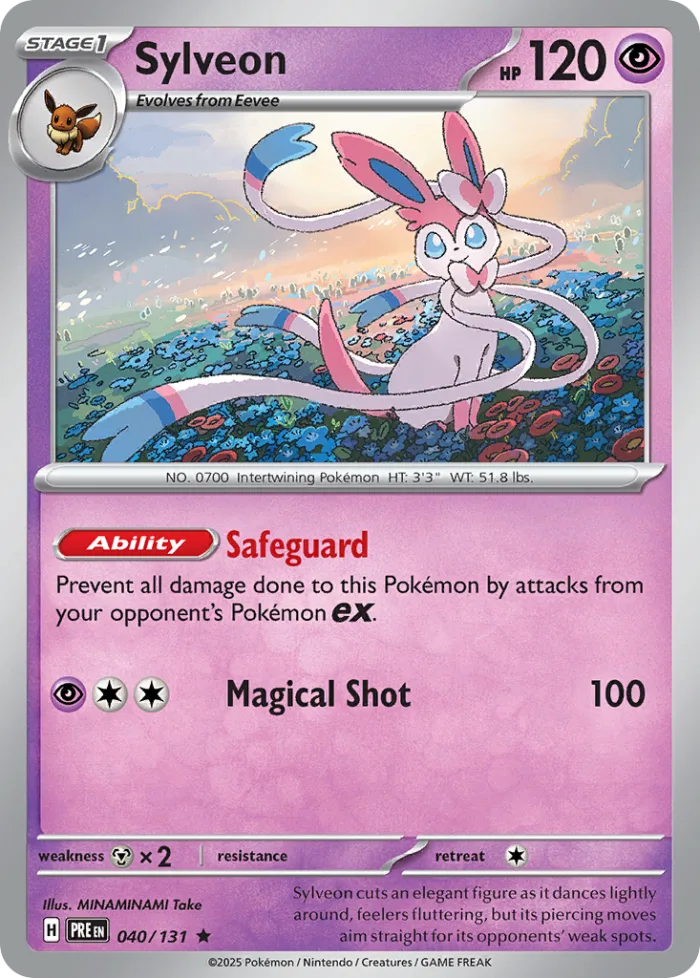 Sylveon #40 Prismatic Evolutions Pokemon card