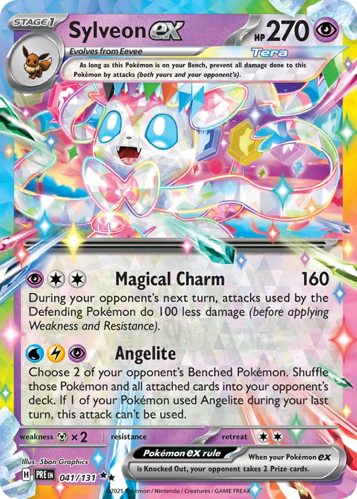 Sylveon ex #41 Prismatic Evolutions Pokemon card
