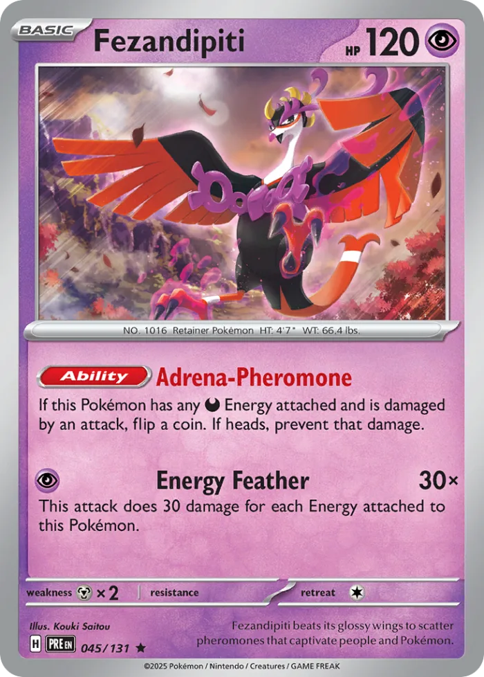 Fezandipiti #45 Prismatic Evolutions Pokemon card