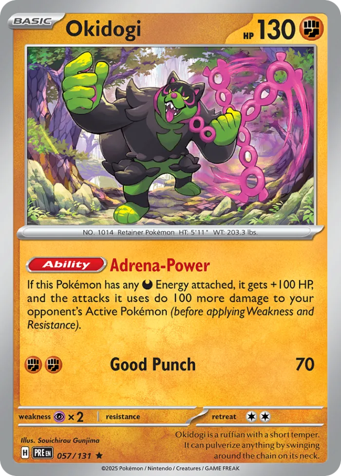 Okidogi #57 Prismatic Evolutions Pokemon card