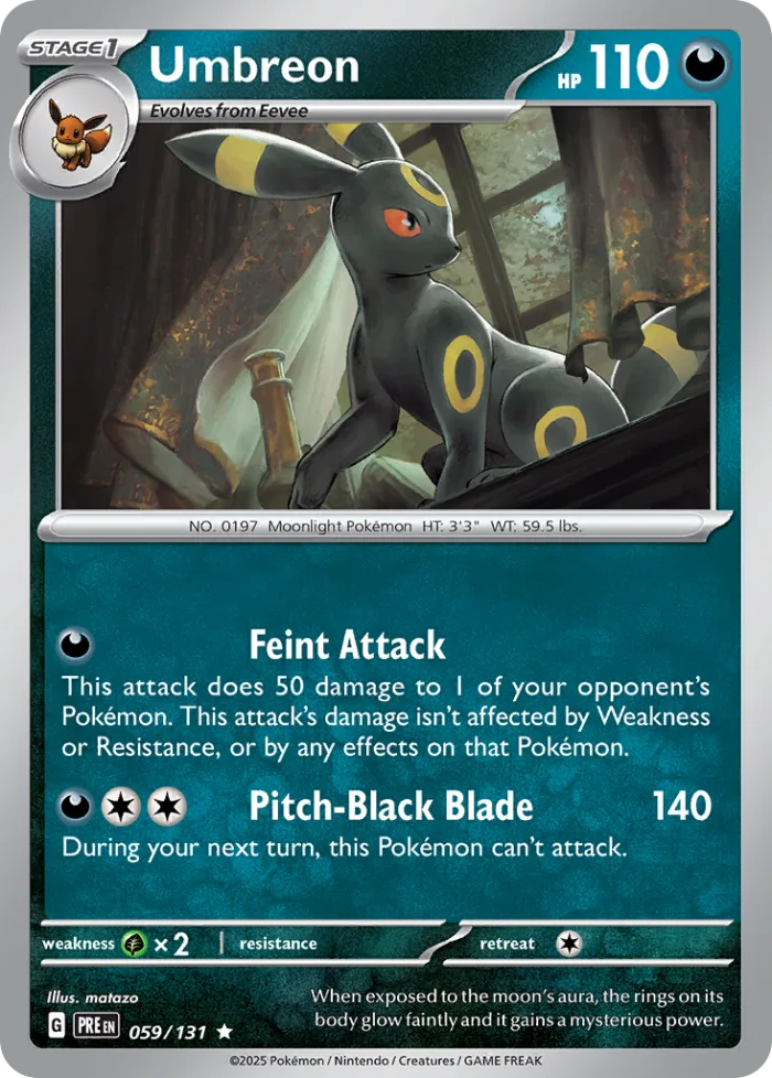 Umbreon #59 Prismatic Evolutions Pokemon card