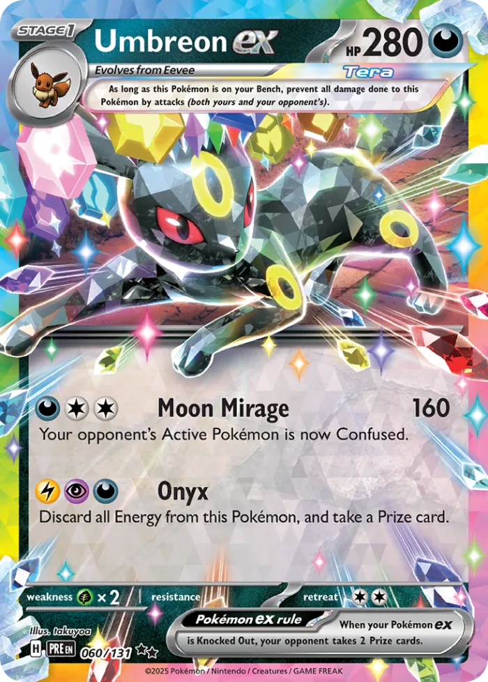 Umbreon ex #60 Prismatic Evolutions Pokemon card