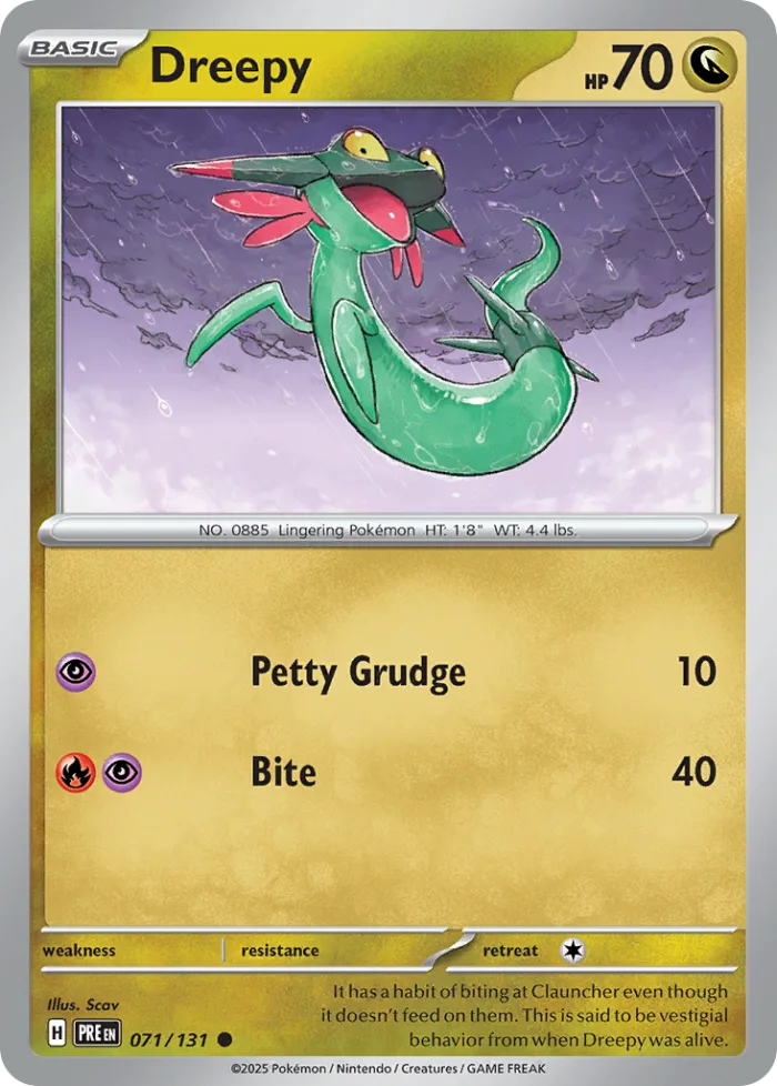 Dreepy #71 Prismatic Evolutions Pokemon card