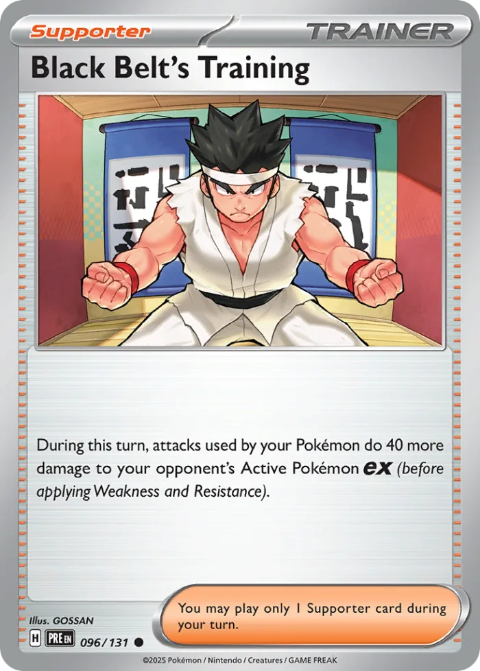 Black Belt's Training #96 Prismatic Evolutions Pokemon card