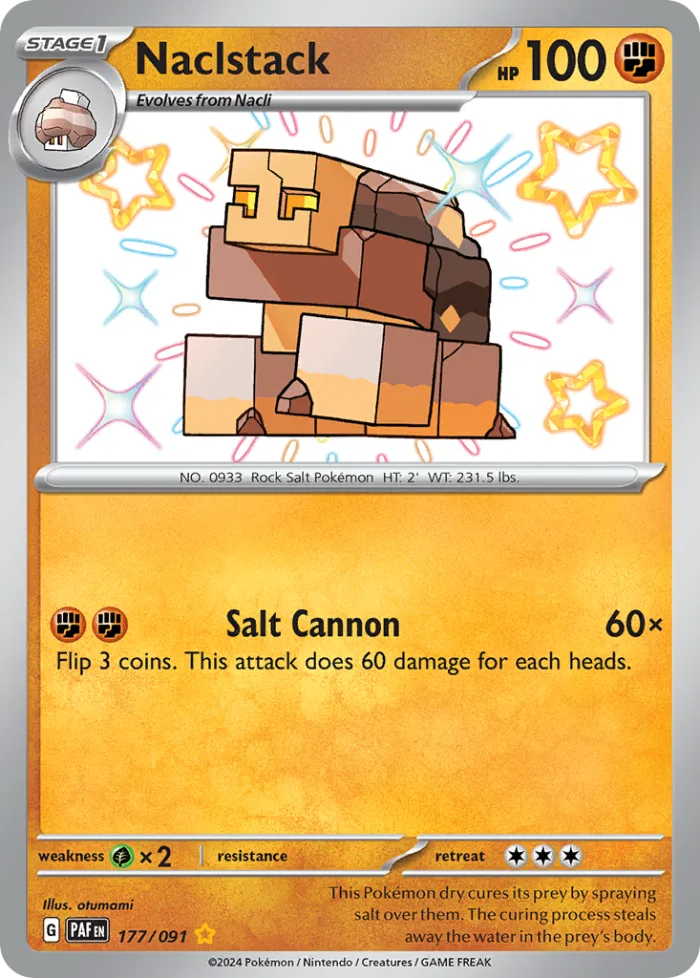 Naclstack #177 Paldean Fates Pokemon card