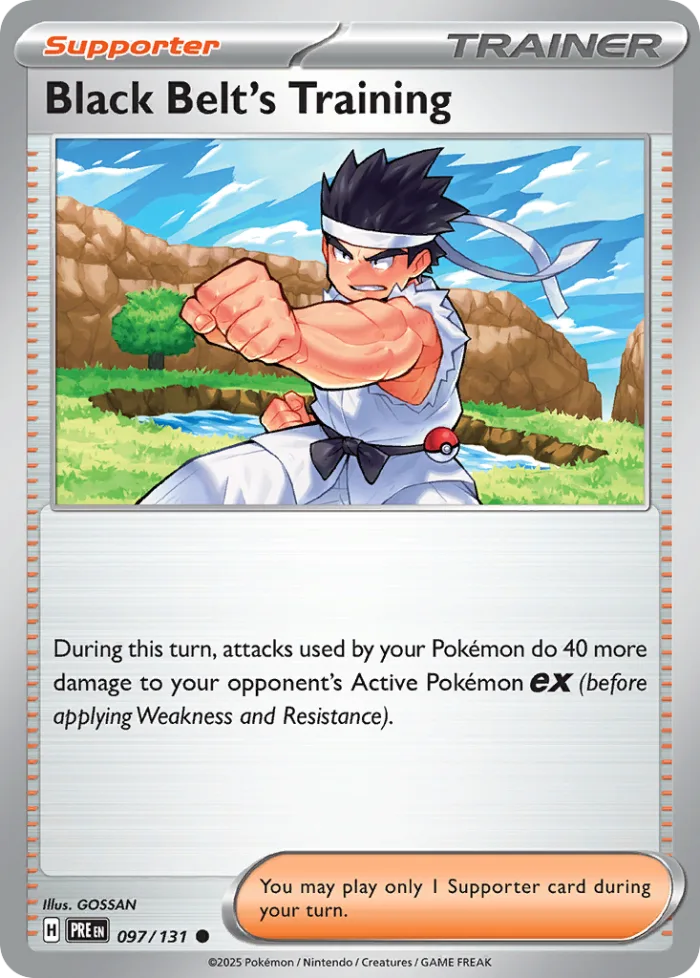 Black Belt's Training #97 Prismatic Evolutions Pokemon card