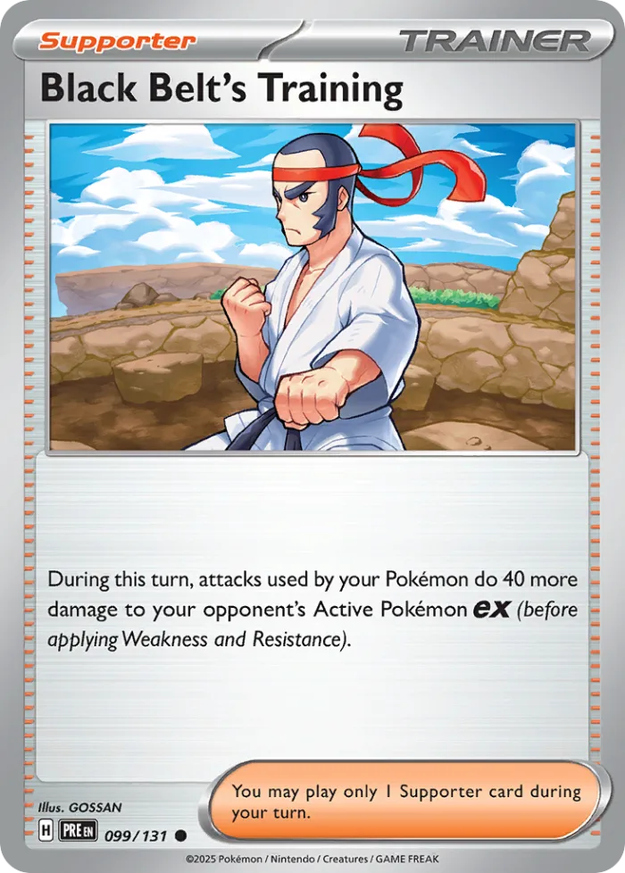 Black Belt's Training #99 Prismatic Evolutions Pokemon card