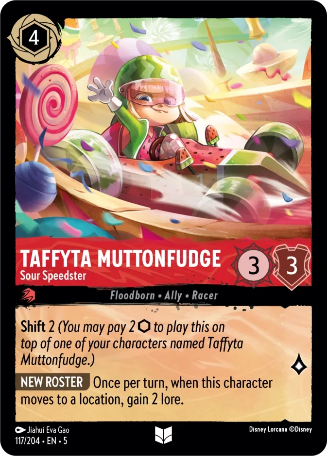 Taffyta Muttonfudge #117 Shimmering Skies Disney Lorcana card