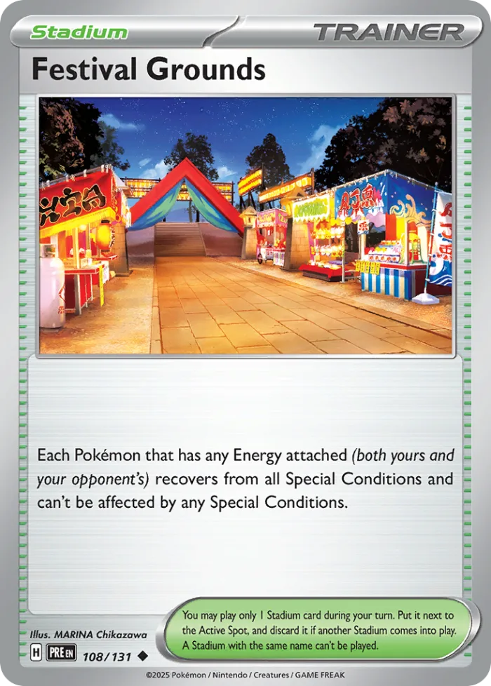 Festival Grounds #108 Prismatic Evolutions Pokemon card