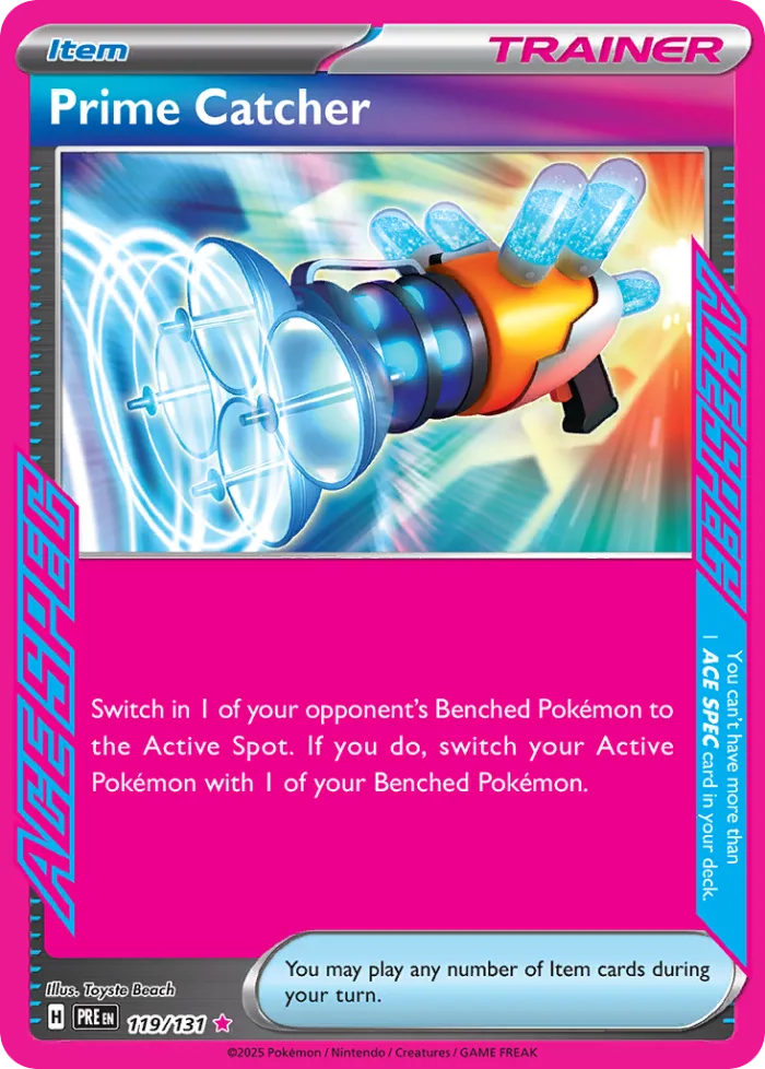 Prime Catcher #119 Prismatic Evolutions Pokemon card