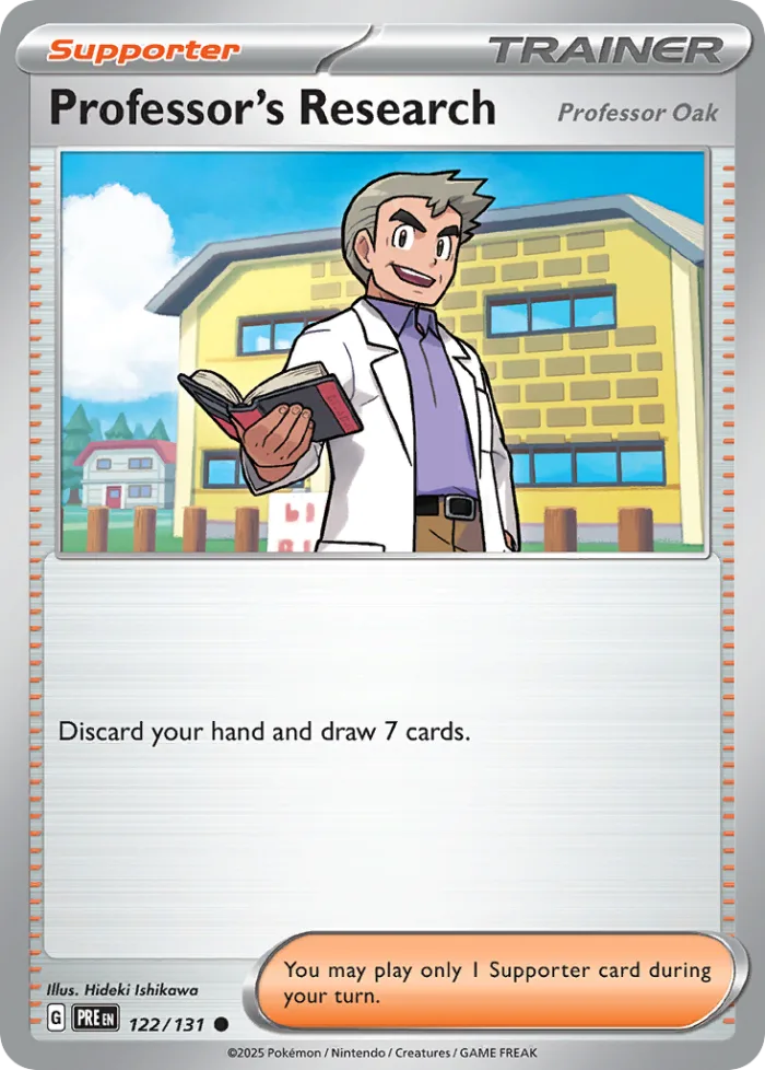 Professor's Research #122 Prismatic Evolutions Pokemon card