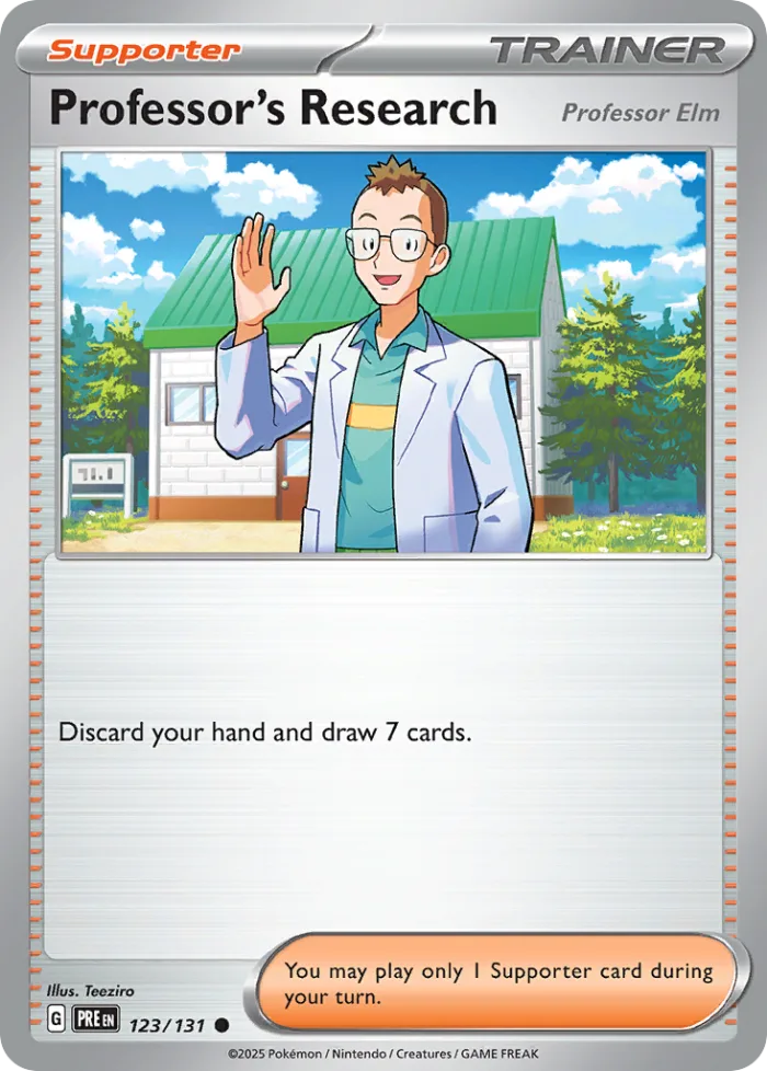 Professor's Research #123 Prismatic Evolutions Pokemon card