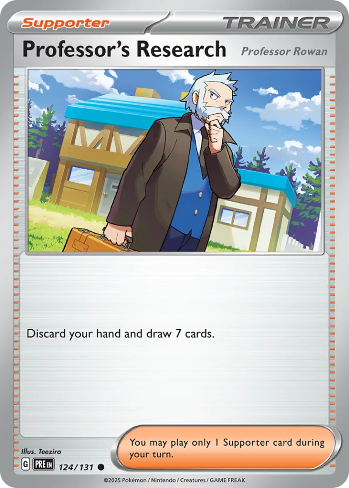Professor's Research #124 Prismatic Evolutions Pokemon card