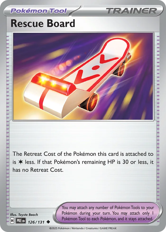 Rescue Board #126 Prismatic Evolutions Pokemon card