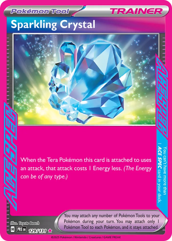 Sparkling Crystal #129 Prismatic Evolutions Pokemon card
