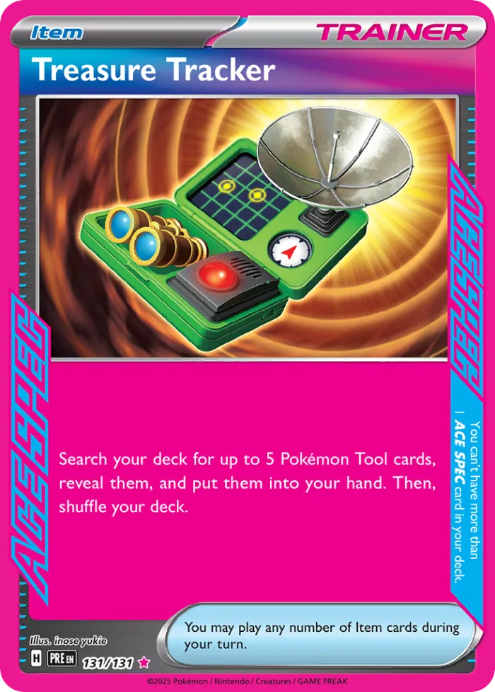 Treasure Tracker #131 Prismatic Evolutions Pokemon card