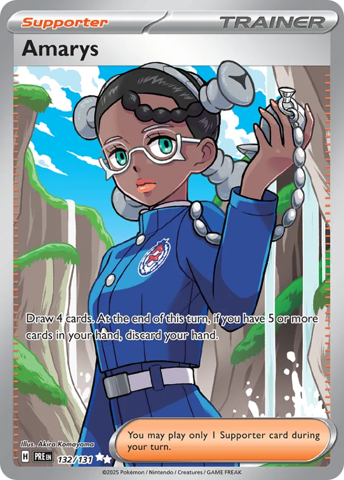 Amarys #132 Prismatic Evolutions Pokemon card