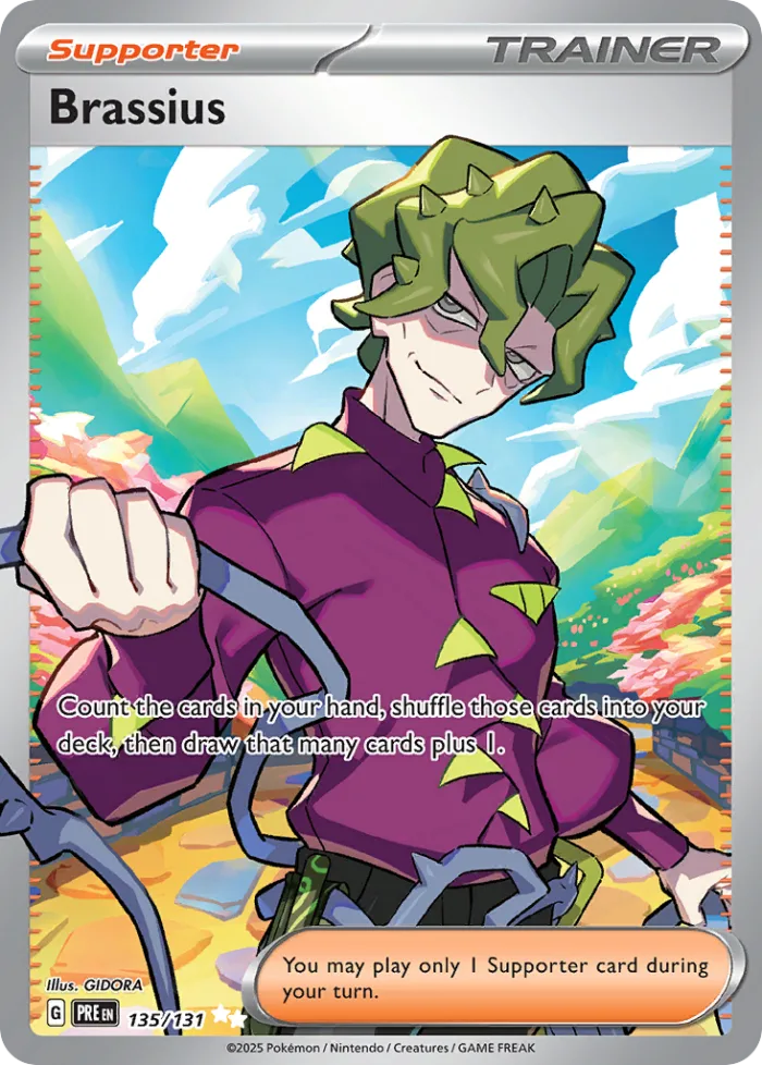 Brassius #135 Prismatic Evolutions Pokemon card