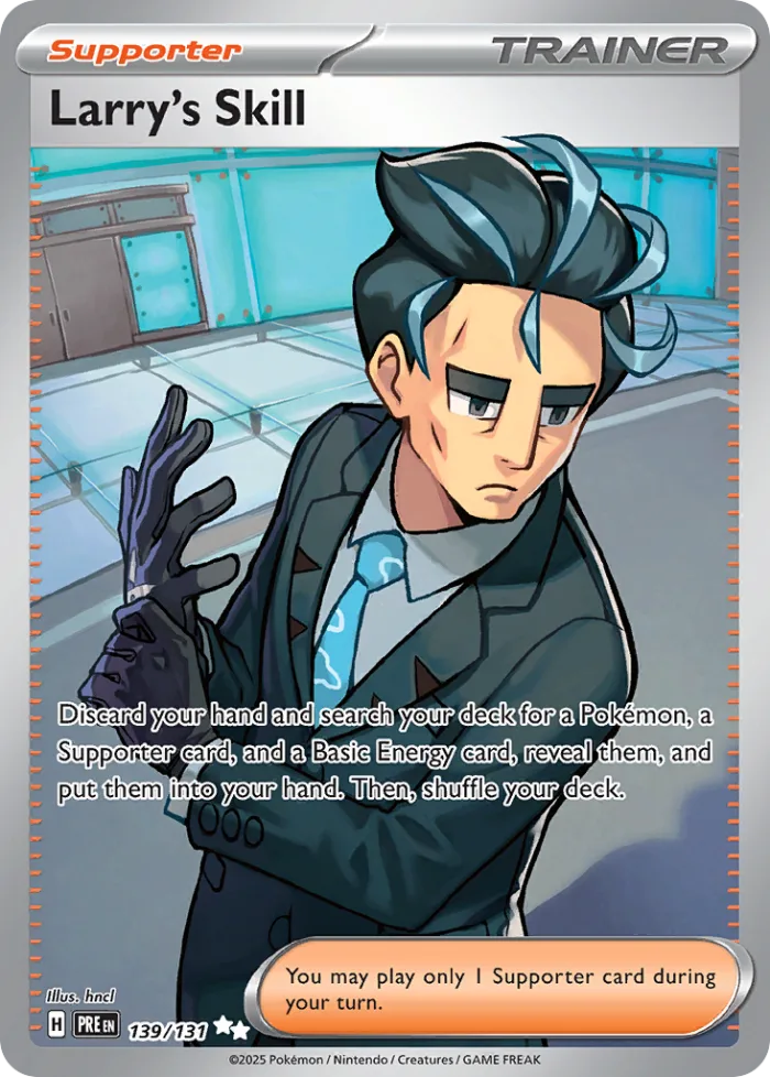 Larry's Skill #139 Prismatic Evolutions Pokemon card
