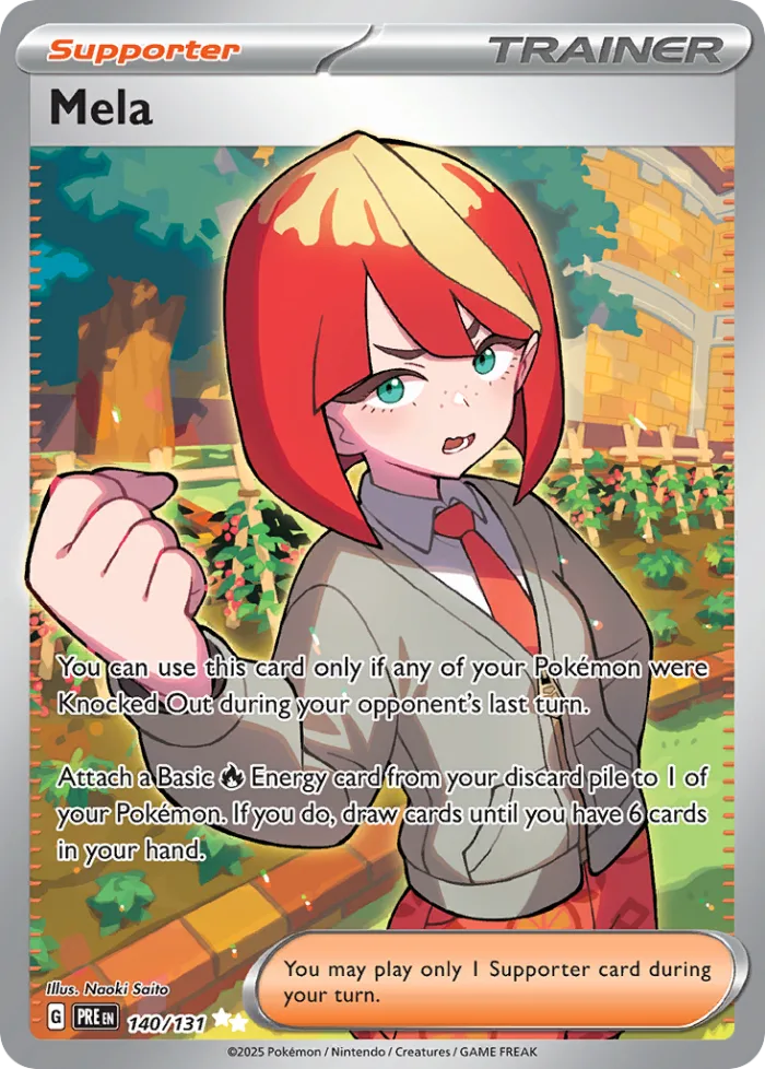 Mela #140 Prismatic Evolutions Pokemon card
