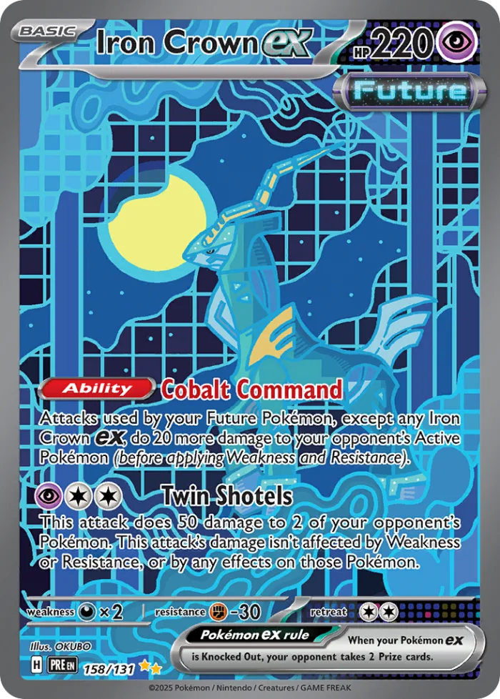 Iron Crown ex #158 Prismatic Evolutions Pokemon card