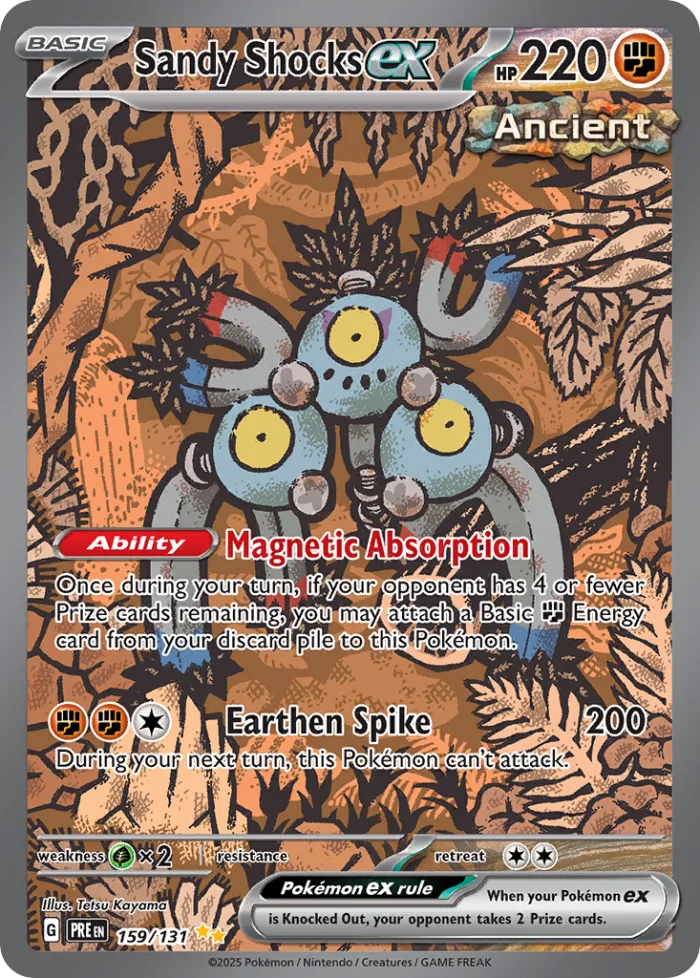 Sandy Shocks ex #159 Prismatic Evolutions Pokemon card