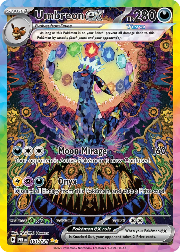 Umbreon ex #161 Prismatic Evolutions Pokemon card