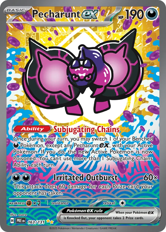 Pecharunt ex #163 Prismatic Evolutions Pokemon card