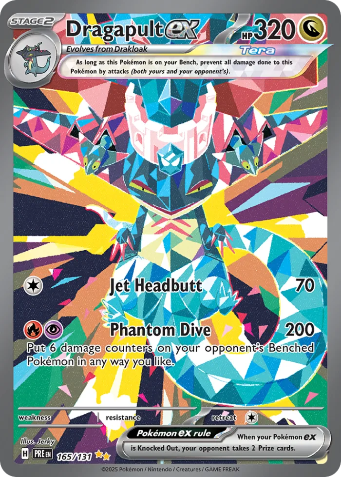 Dragapult ex #165 Prismatic Evolutions Pokemon card
