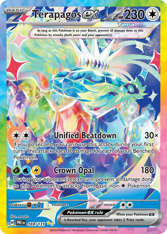 Terapagos ex #169 Prismatic Evolutions Pokemon card