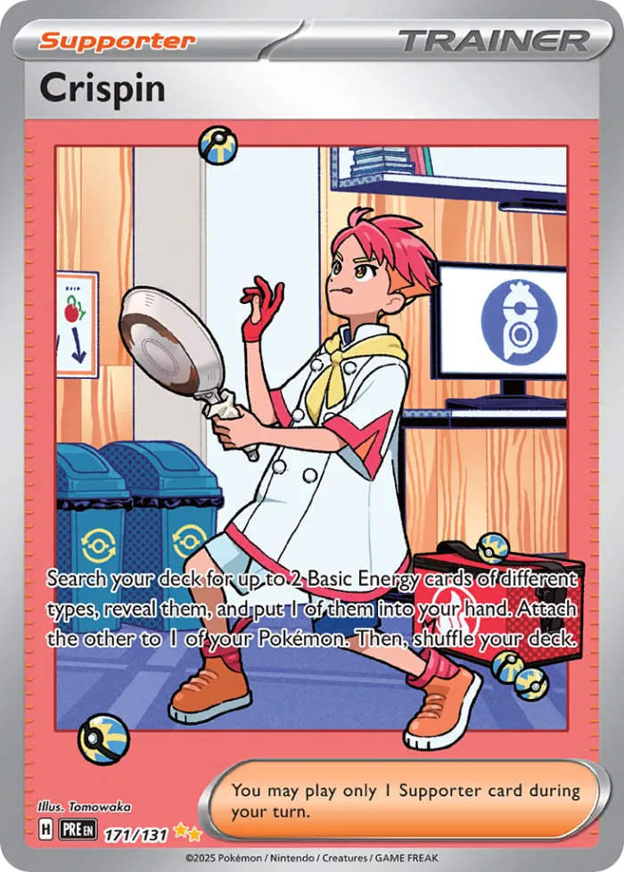 Crispin #171 Prismatic Evolutions Pokemon card