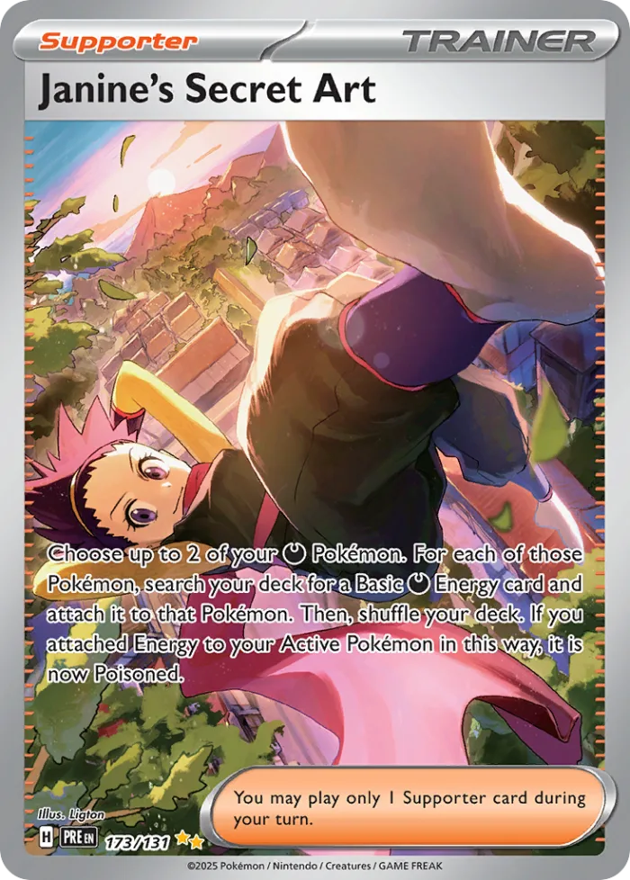 Janine's Secret Art #173 Prismatic Evolutions Pokemon card
