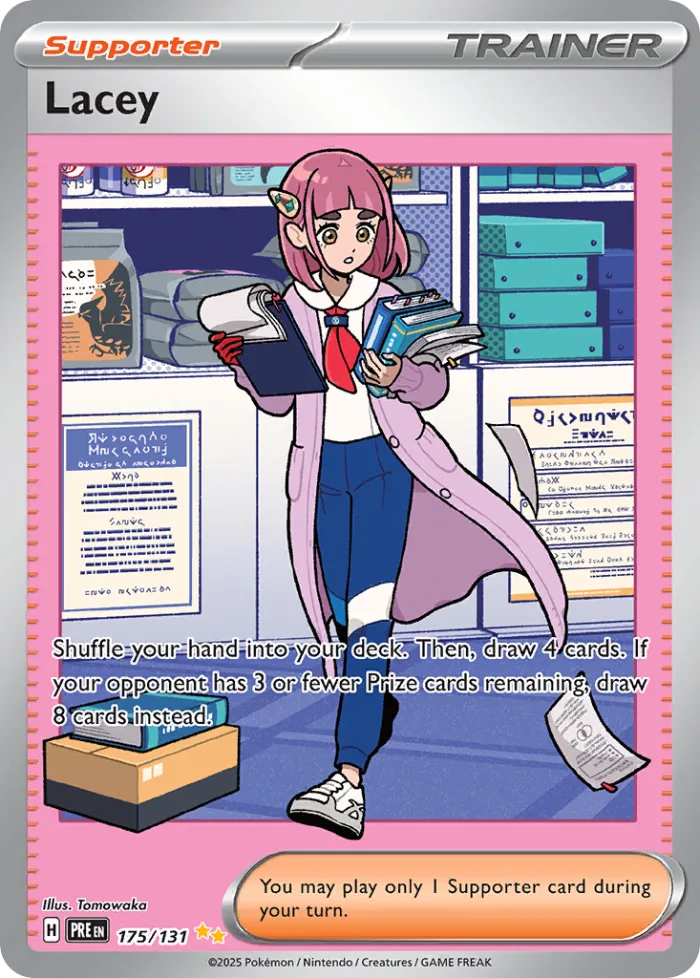 Lacey #175 Prismatic Evolutions Pokemon card