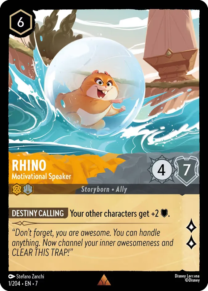 Rhino #1 Archazia's Island Disney Lorcana card
