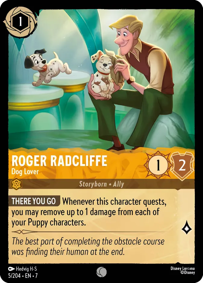 Roger Radcliffe #5 Archazia's Island Disney Lorcana card