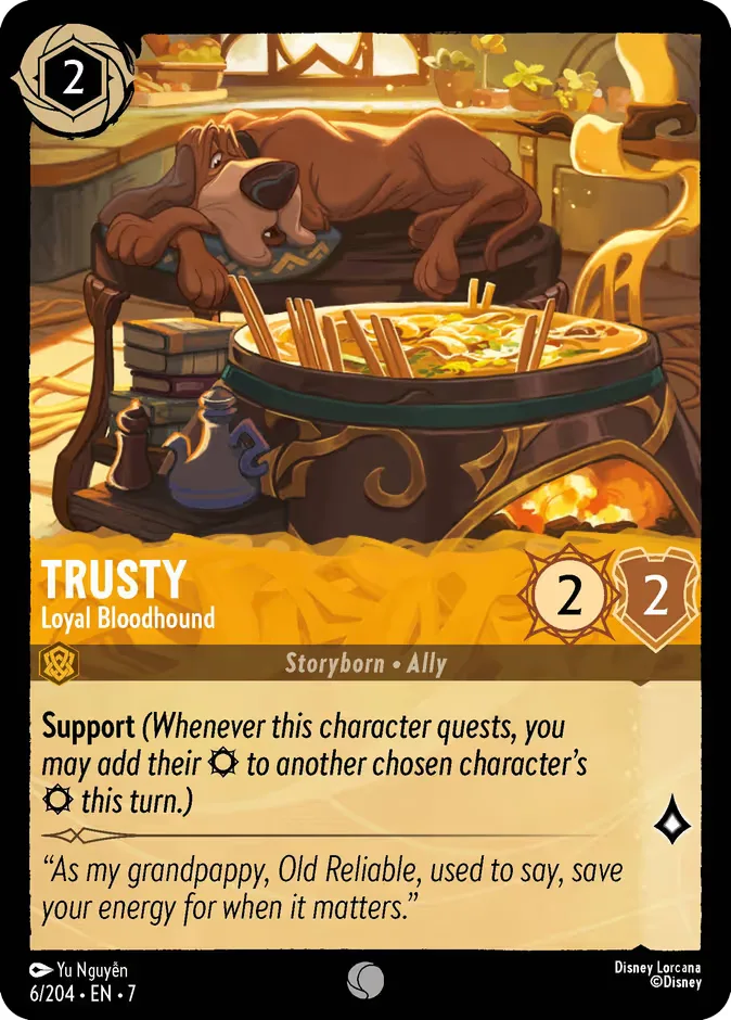 Trusty #6 Archazia's Island Disney Lorcana card