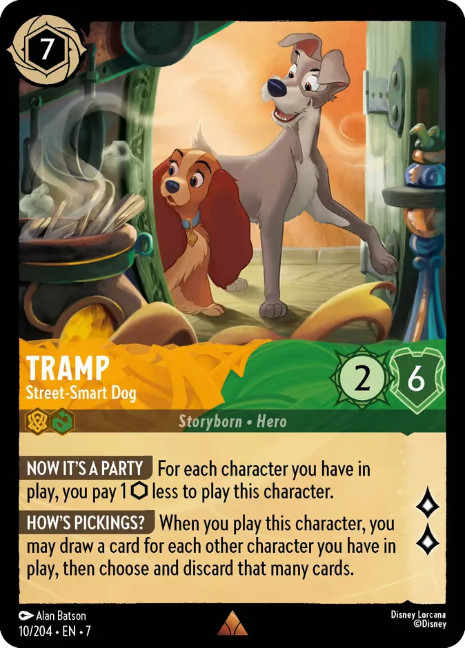 Tramp #10 Archazia's Island Disney Lorcana card