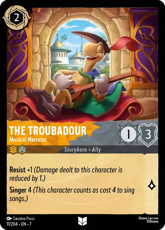 The Troubadour #11 Archazia's Island Disney Lorcana card